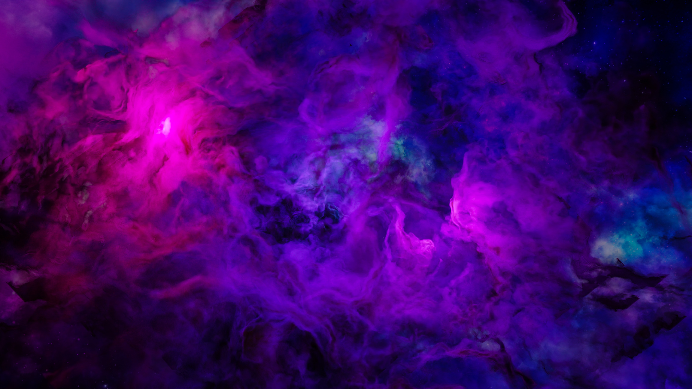Purple Cosmic Gas Background 